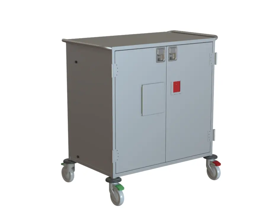 CSD Case Cart – Stainless Steel – Trolley Washer Compatible – 18 STU Tray Capacity